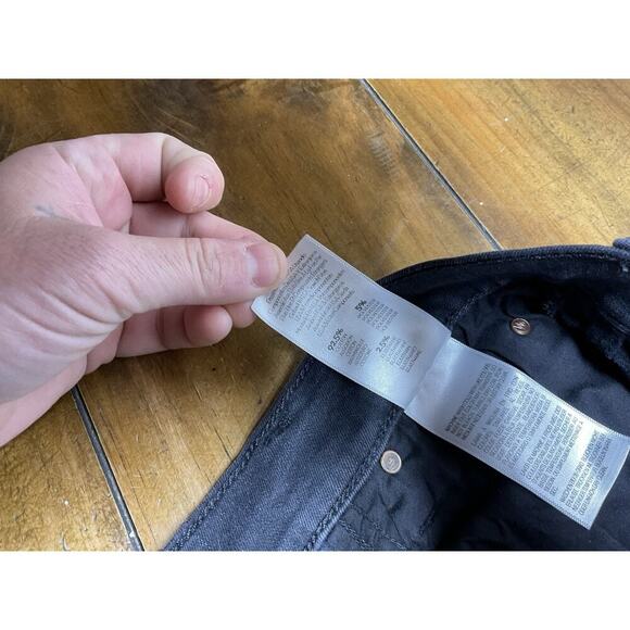 Mother Women's Stunner Zip Ankle Step Fray Not Guilty Black Jeans, Size 28 - Picture 7 of 13